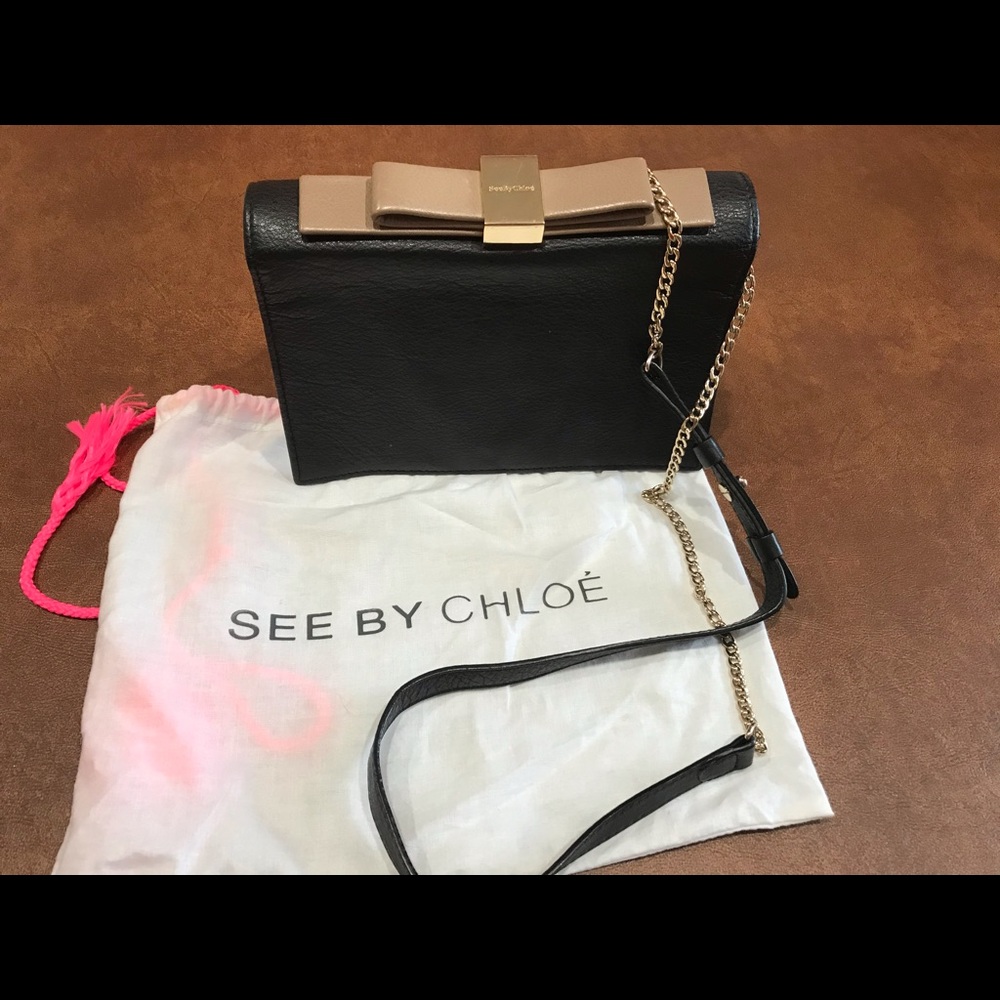🪴See by Chloe Crossbody Designer Two Tone Leather Bag